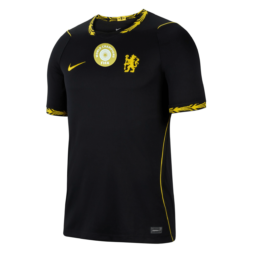 Chelsea 2026/27 Away Shirt With Club World Champions Front View