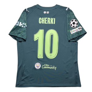 Manchester City 2025/26 4th Shirt - Cherki #10 (UEFA CL Full Set) (Size L)