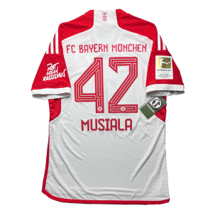 [Player Edition] Bayern Munich 2023/24 Home Shirt - Musiala #42 (Bundesliga Full Set) (Size US M)