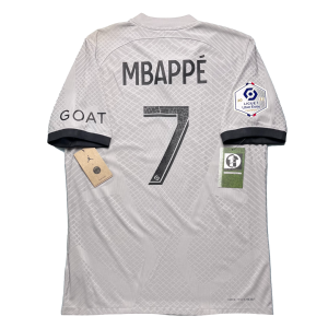 [Player Edition] PSG x Jordan 2022/23 Away Shirt - Mbappe #7 (Ligue 1 Fullset) (Size M)