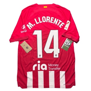 [Player Edition] Atletico Madrid 2023/24 Home Shirt - M.Llorente #14 (La Liga Full Set) (Size M)