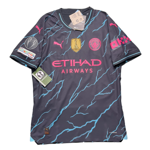 [Player Edition] Manchester City 2023/24 3rd Shirt - Doku #11 (UEFA CL Full Set) (Size M)