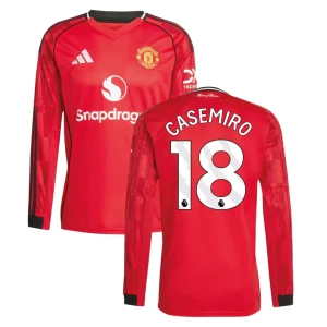 [Long Sleeve] Manchester United 2025/26 Home Shirt - Casemiro #18 Both View