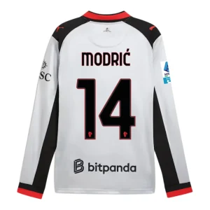 [Long Sleeve] AC Milan x Slam Jam 2025/26 4th Sliver Shirt - Modric #14 Back View