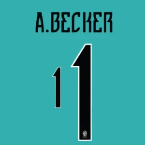Brazil 2026 Goalkeeper Away Official Printing - A. Becker #1 Lay View
