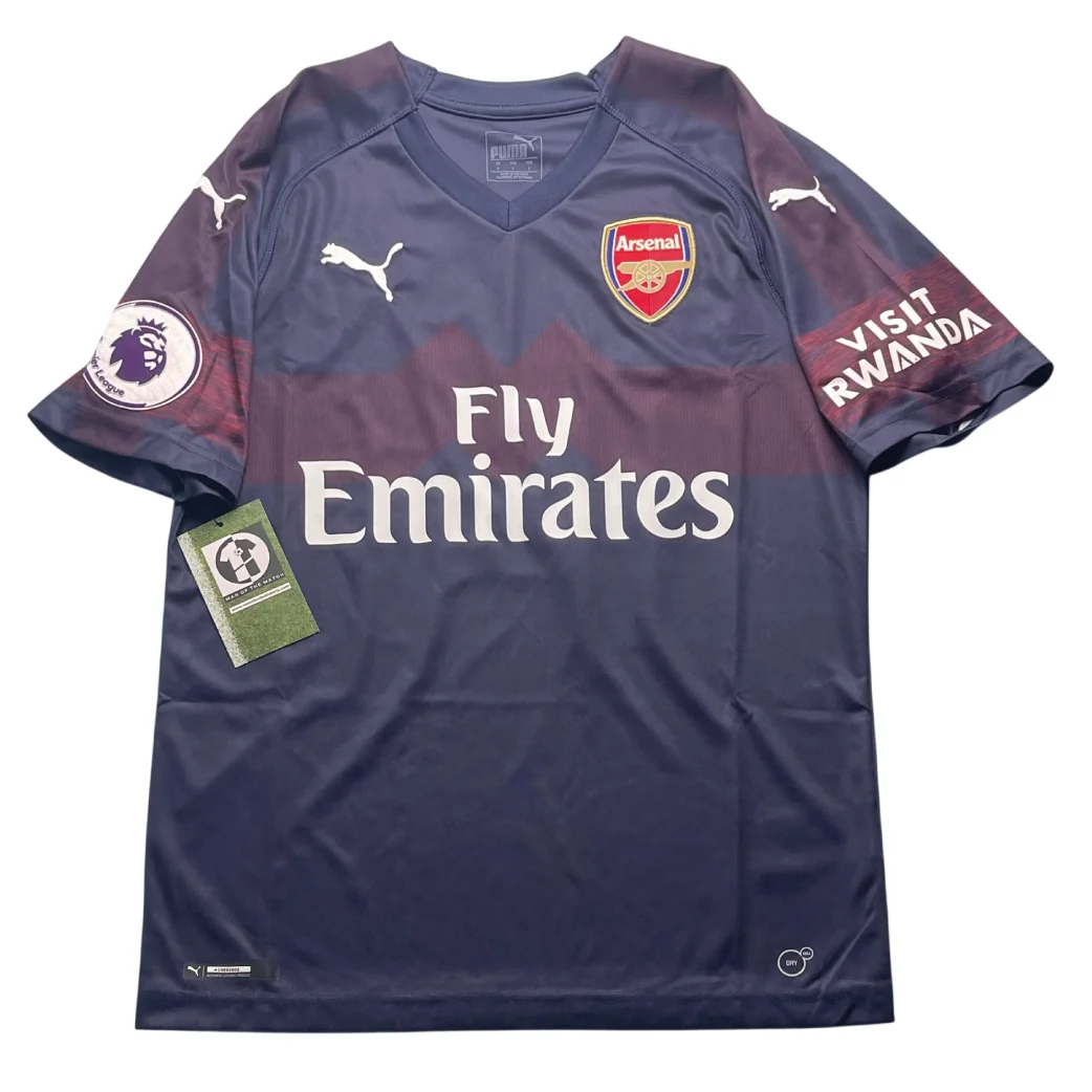 Arsenal 2018/19 Away Shirt - Aubameyang #14 Front VIew