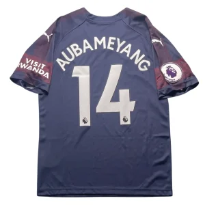Arsenal 2018/19 Away Shirt - Aubameyang #14 Back View