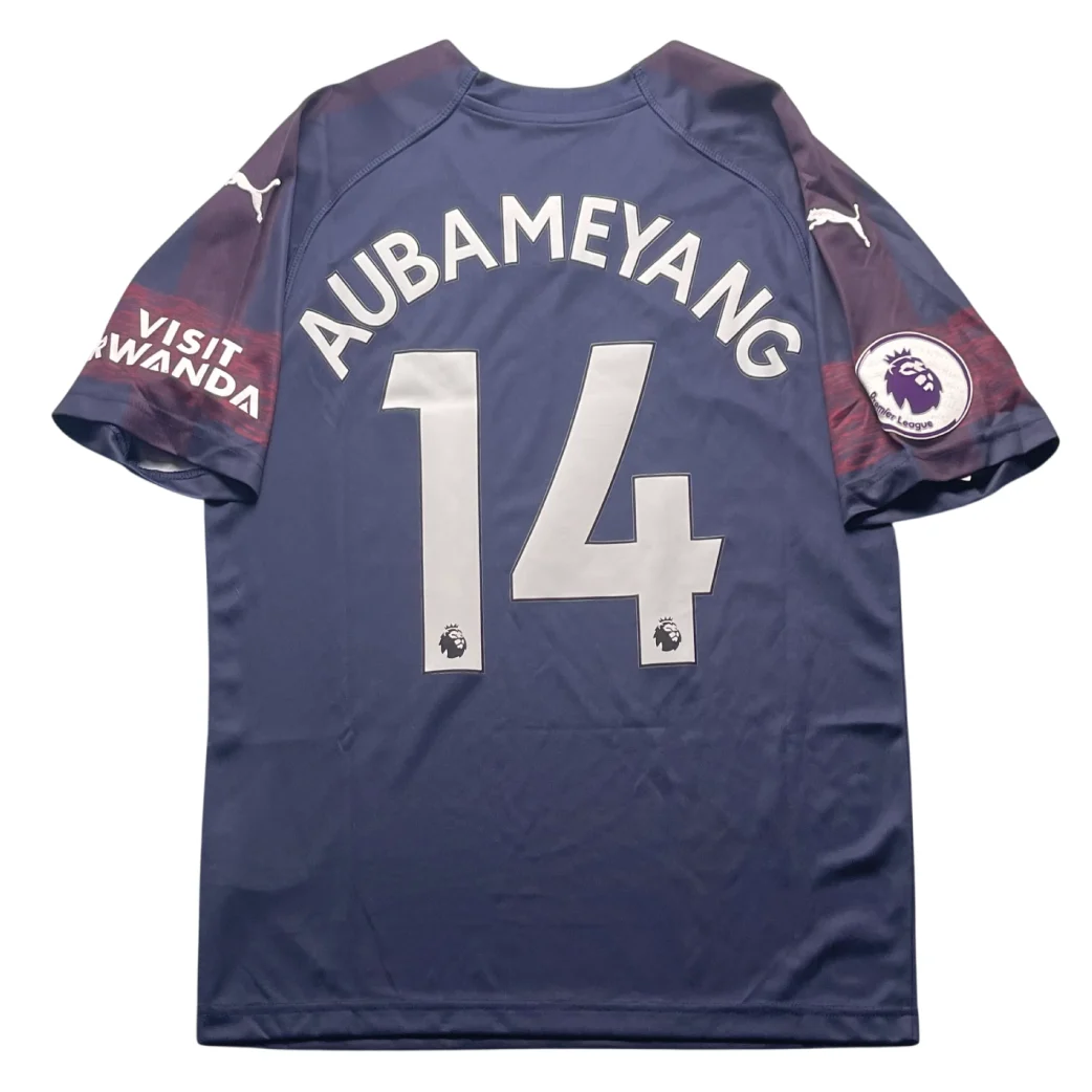 Arsenal 2018/19 Away Shirt - Aubameyang #14 Back View