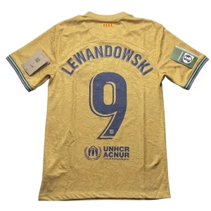 [Player Edition] Barcelona 2022/23 Away Shirt - Lewandowski #9 Back View