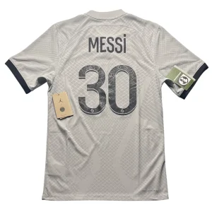 [Player Edition] PSG x Jordan 2022/23 Away Shirt - Messi #30 Back View