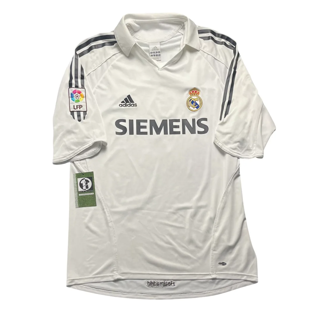Real Madrid 2005/06 Home Shirt - Zidane #5 Front View