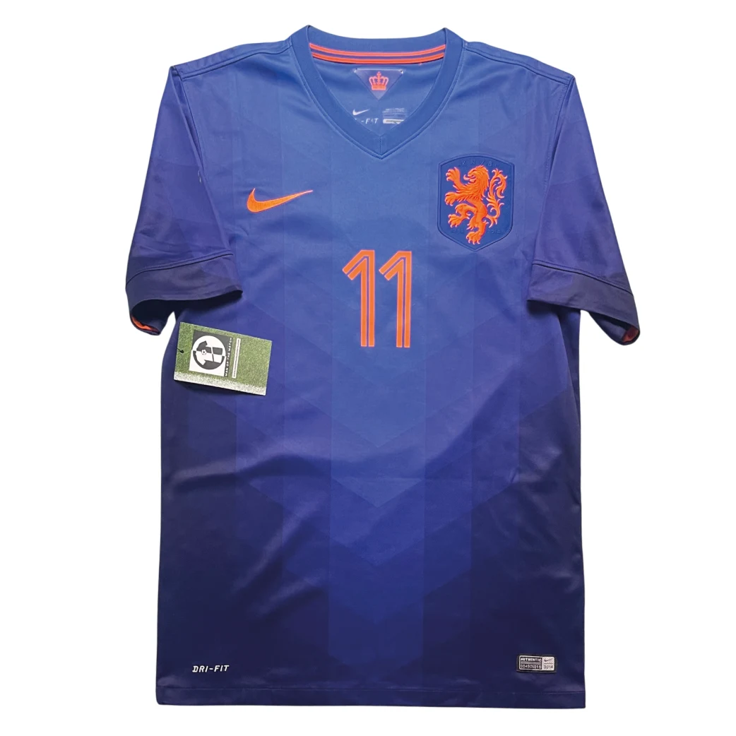Netherlands 2014 Away Shirt - Robben #11 Front View
