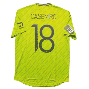 [Player Edition] Manchester United 2022/23 3rd Shirt - Casemiro #18 Back View