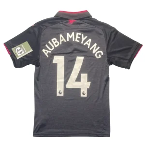 Arsenal 2017/18 Third Shirt - Aubameyang #14 Back View