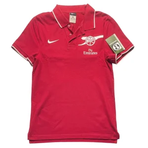 Arsenal 2010 Nike Red Polo Shirt Front View