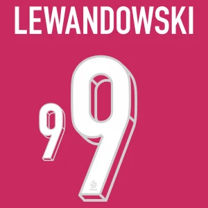 Poland 2026 Away Official Printing - Lewandowski #9 Lay View
