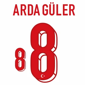 Turkey 2026 Away Official Printing - Arda Güler #8 Lay View