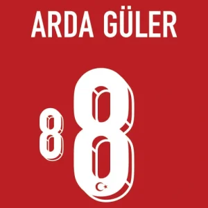 Turkey 2026 Home Official Printing - Arda Güler #8 Lay View