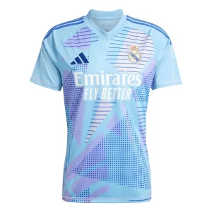 Real Madrid 2024/25 Blue Goalkeeper Shirt Front View