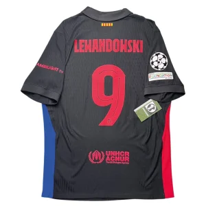 [Player Edition] Barcelona 2024/25 Away Shirt - Lewandowski #9 Back View
