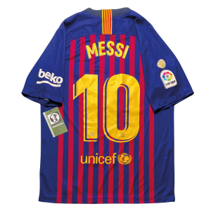 Barcelona 2018/19 Home Shirt - Messi #10 Back View