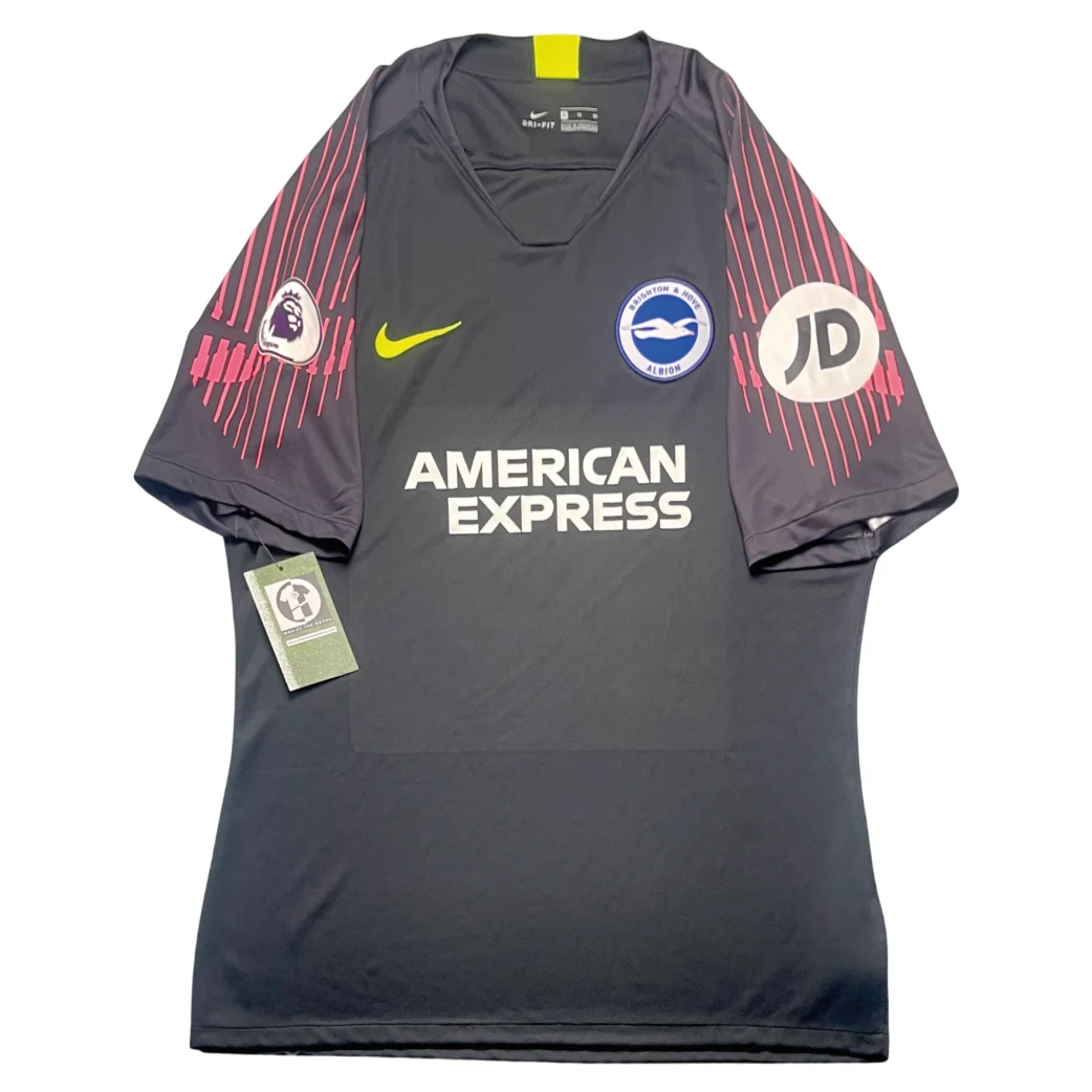 Brighton 2019/20 Black Goalkeeper Shirt Front View