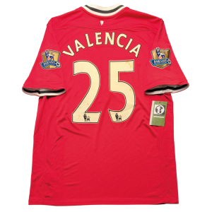 Manchester United 2011/12 Home Shirt - Valencia #25 Back View