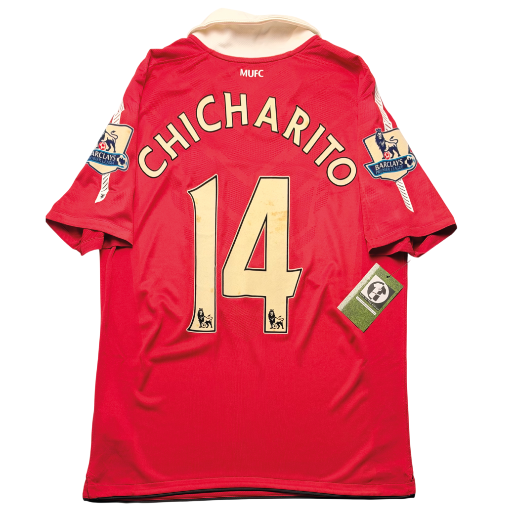 Manchester United 2010/11 Home Shirt - Chicharito #14 Back View
