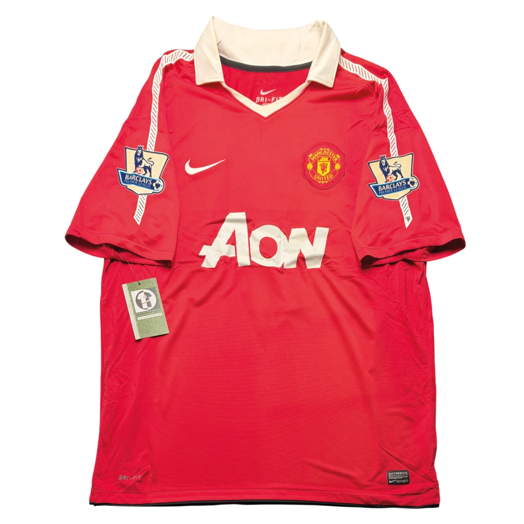 Manchester United 2010/11 Home Shirt - G. Neville #2 Front View
