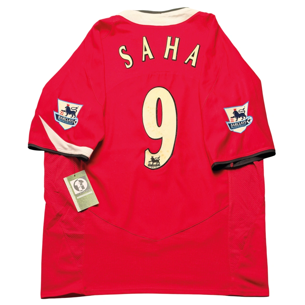 Manchester United 2004/06 Home Shirt - Saha #9 Back View