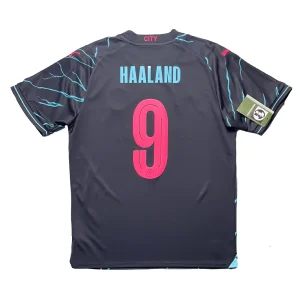 Manchester City 2023/24 3rd Shirt + CWC 2023 - Haaland #9 (Size L)